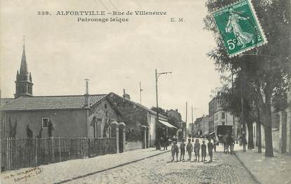 .CPA FRANCE 94  " Alfortville, Rue Villeneuve"