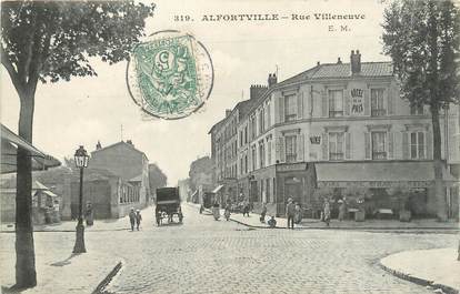 .CPA FRANCE 94  " Alfortville, Rue Villeneuve  "