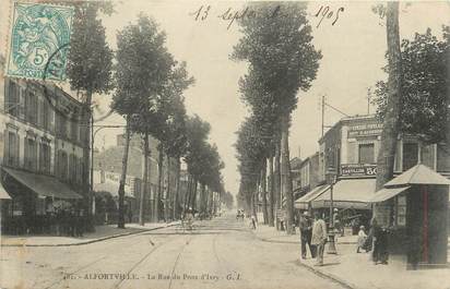 .CPA FRANCE 94  " Alfortville, La rue du Pont d'Ivry"