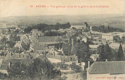 CPA FRANCE 71 "Autun, vue générale, prise de la galerie de la cathédrale"