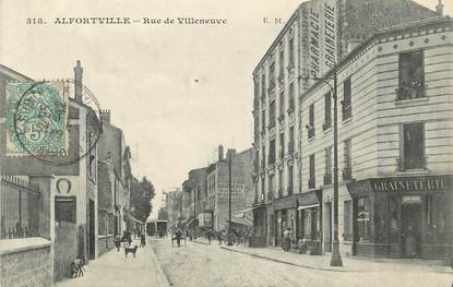 .CPA FRANCE 94  " Alfortville,  Rue de Villeneuve. "