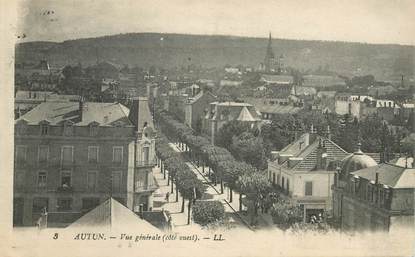 CPA FRANCE 71 "Autun , vue générale côté ouest"