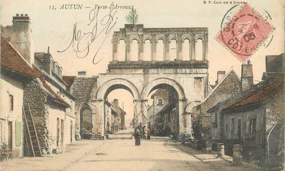 CPA FRANCE 71 "Autun , Porte d'Arroux"