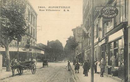 . CPA FRANCE 94  " Alfortville,  Rue Villeneuve"