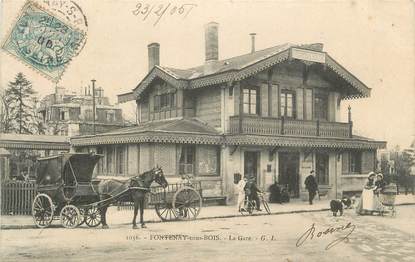 . CPA FRANCE 94  " Fontenay sous Bois, La gare "