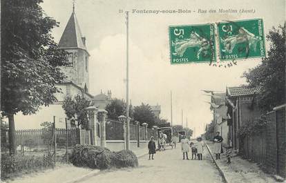 . CPA FRANCE 94  "  Fontenay sous Bois, Rue des Moulins "