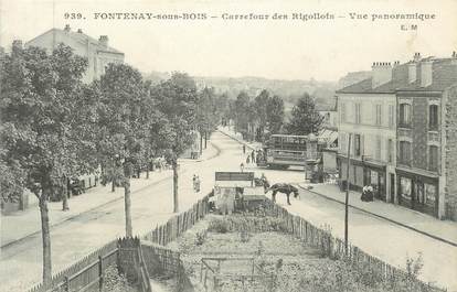 . CPA FRANCE 94  "  Fontenay  sous Bois , Carrefour des Rigollots"