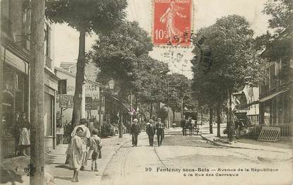 . CPA FRANCE 94  "  Fontenay  sous Bois, Avenue de la République  "