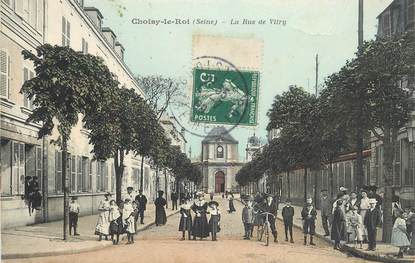 .CPA FRANCE 94 " Choisy le Roi,   La rue de Vitry"