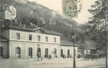 .CPA FRANCE 38 "  Vienne, La gare"