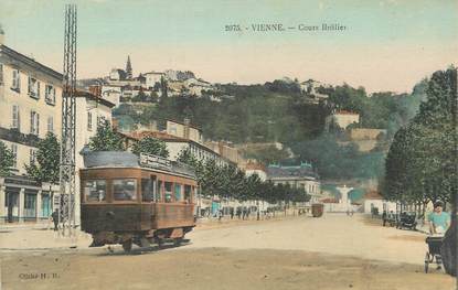 .CPA FRANCE 38 "  Vienne, Cours Brillier" / TRAM