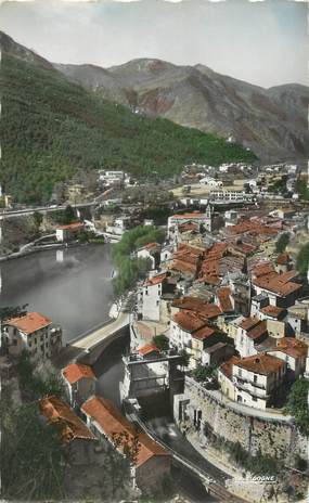 .CPSM  FRANCE 06 "Breuil sur Roya, Vue générale et le barrage"