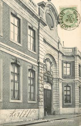 CPA BELGIQUE " Louvain, Ecole moyenne"