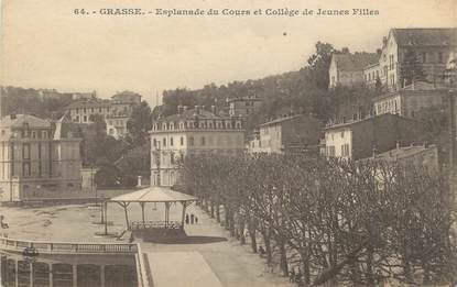 .CPA  FRANCE 06  "Grasse, Esplanade du cours et collège de jeunes filles"