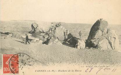 .CPA  FRANCE 06  "Cannes, Rochers de La Bocca"