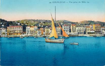 .CPA  FRANCE 06  "Golfe Juan, Vue prise du Môle"