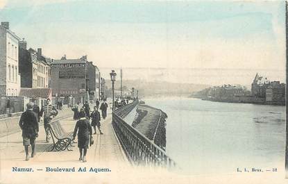 CPA BELGIQUE " Namur, boulevard Ad Aquem