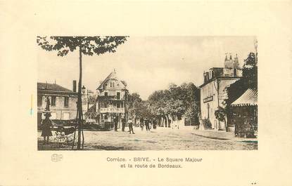 .CPA FRANCE 19 " Brive,  Le Square Majour et la route de Bordeaux"