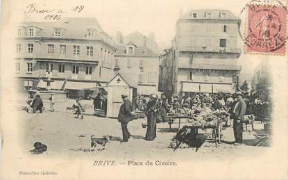 .CPA FRANCE 19 " Brive,  Place du Civoire"