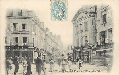 .CPA FRANCE 19 " Brive,  Place et rue de l'Hôtel de Ville"