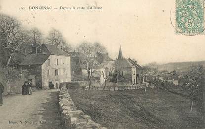 .CPA FRANCE 19 " Donzenac, Depuis la route d'Allassac"