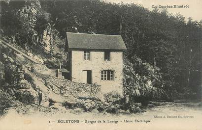 .CPA FRANCE 19 " Egletons, Gorges de la Luzège, usine électrique"