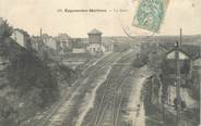 19 Correze .CPA FRANCE 19 "Eygurande - Merlines, La gare" / TRAINS