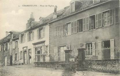 .CPA FRANCE 19  "Chamboulive, Place de l'église"