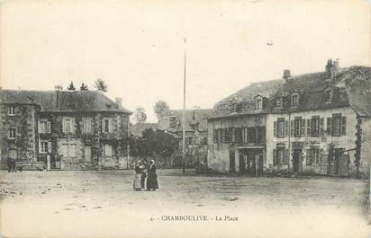 .CPA FRANCE 19  "Chamboulive, La place"