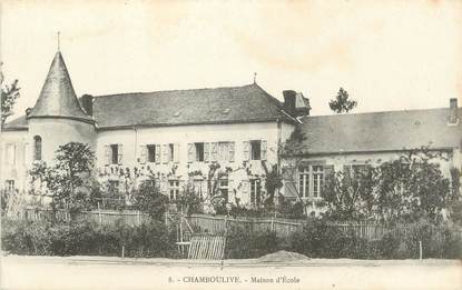 .CPA FRANCE 19  "Chamboulive, Maison d'école"