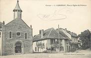 19 Correze .CPA FRANCE 19  "Lubersac, Place et église des Rubeaux"