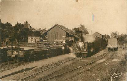 .CPA FRANCE 19  "Lapleau, La gare"/TRAIN