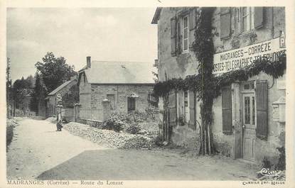 .CPA  FRANCE 19  "Madranges, Route du Lonzac"