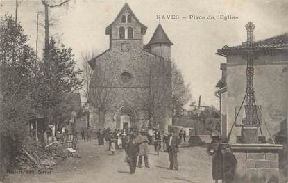 .CPA  FRANCE 19  "Naves, Place de l'église"