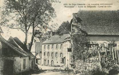 .CPA  FRANCE 19  "Mercoeur, Route de Belpeuch"