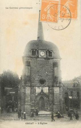 .CPA  FRANCE 19  "Objat,, L'église"