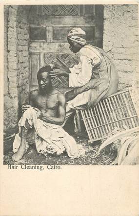 CPA EGYPTE "Le Caire, le laveur de cheveux"
