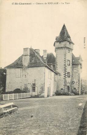.CPA  FRANCE 19  "St Chamant, Château de Soulage"