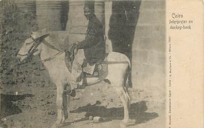 CPA EGYPTE "Le Caire, interprète sur son cheval"