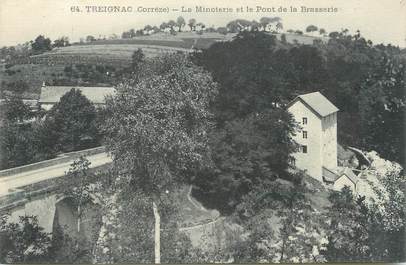 .CPA  FRANCE 19  "Treignac,  La minoterie et le pont de la brasserie"