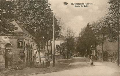 .CPA  FRANCE 19  "Treignac,  Route de Tulle"