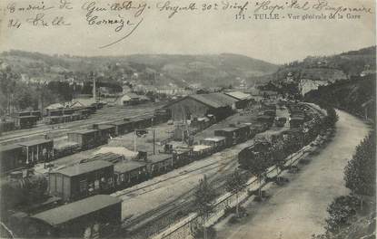 .CPA FRANCE 19 "Tulle, Vue générale de la gare" /TRAIN