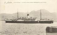 20 Corse .CPA FRANCE 20 / CORSE "Calvi, Arrivée du bâteau Général Bonaparte au port "