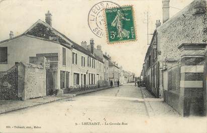 CPA FRANCE 77  "Lieusaint, la Grande Rue"