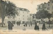 20 Corse .CPA FRANCE 20 / CORSE "Corté, Statue et place Paoli"