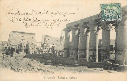 CPA EGYPTE "Ruines de Karnak"