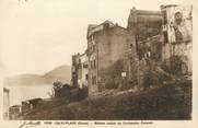 20 Corse .CPA FRANCE 20 / CORSE "Calvi Plage, Maison  natale de Christophe Colomb"