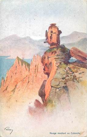 .CPA FRANCE 20 CORSE "Nuage montant aux calanques " FOLKLORE