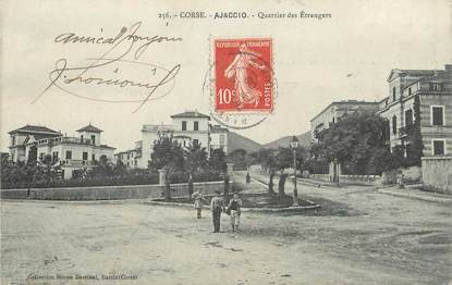 .CPA FRANCE 20 / CORSE "Ajaccio, Quartier des étrangers"