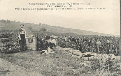 .CPA FRANCE 21 "Beaune, Equipe de Vendangeurs au Clos St Charles "